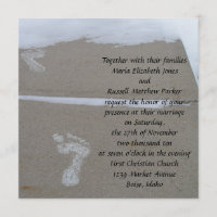 Snowy Footprints Wedding