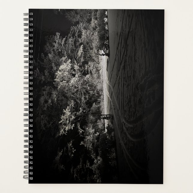 Snowy Forest at Night Planner (Front)