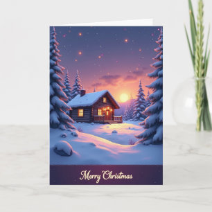 Snowy Forest Christmas Card