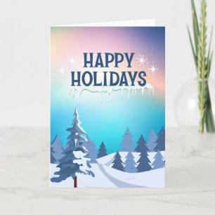 Snowy Forest  Holiday Card