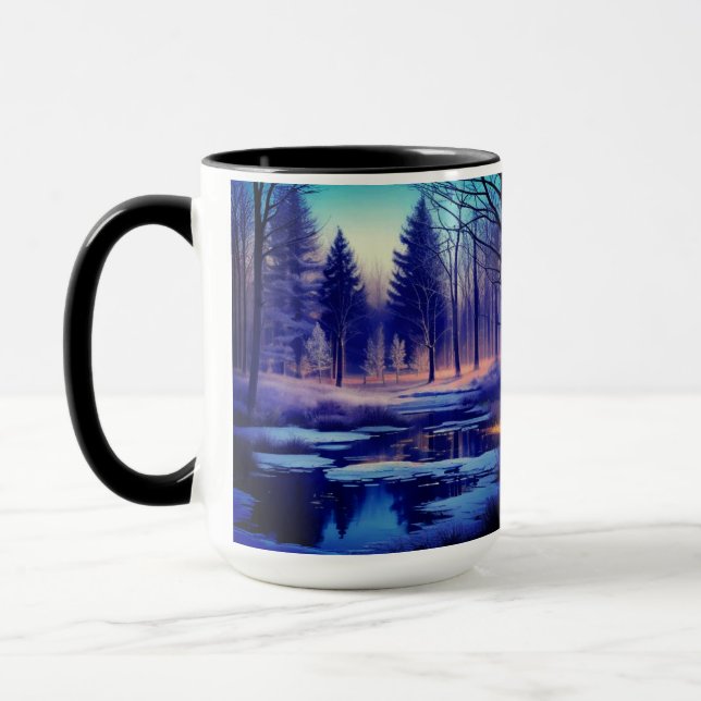 Snowy Forest Mug (Left)