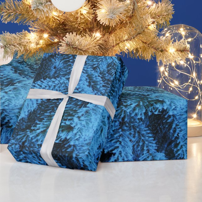 Snowy Forest Spruce  Wrapping Paper (Holidays)