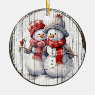 Snowy Friends - Christmas Snowmen Ornament