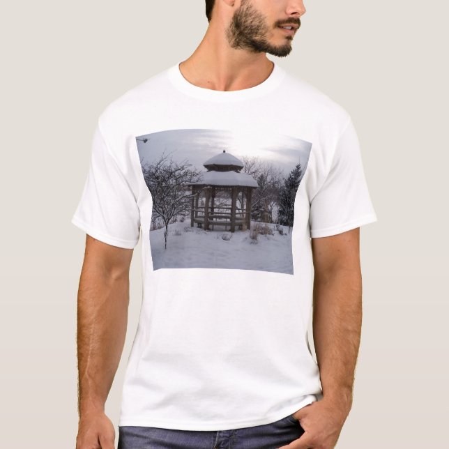 Snowy Gazebos T-Shirt (Front)