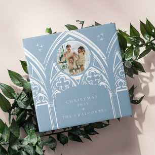 Snowy Gothic Winter Fairytale Christmas Photo Tile