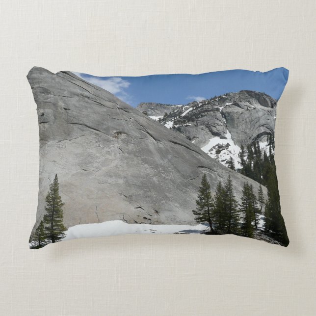 Snowy Granite Domes I at Yosemite National Park Decorative Cushion (Front)