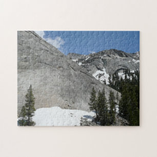 Snowy Granite Domes I at Yosemite National Park Jigsaw Puzzle