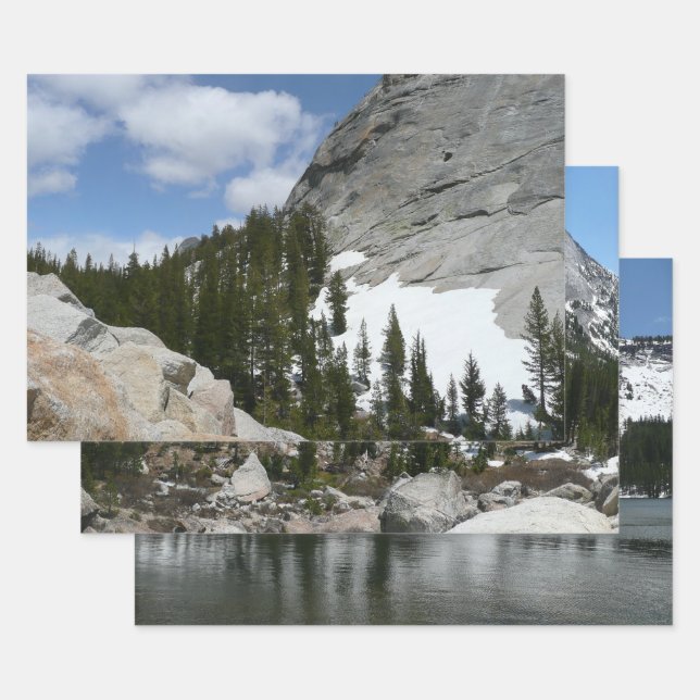 Snowy Granite Domes II Yosemite National Park Wrapping Paper Sheet (Set)