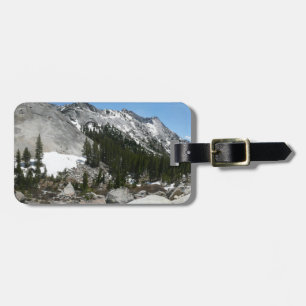 Snowy Granite Domes Panorama at Yosemite Luggage Tag