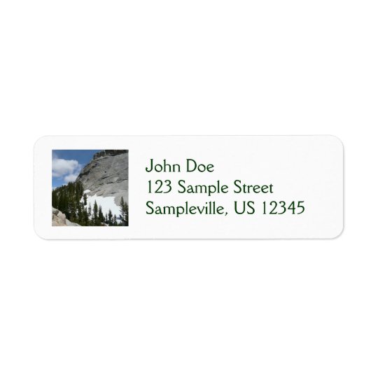 Snowy Granite Domes Return Address Label