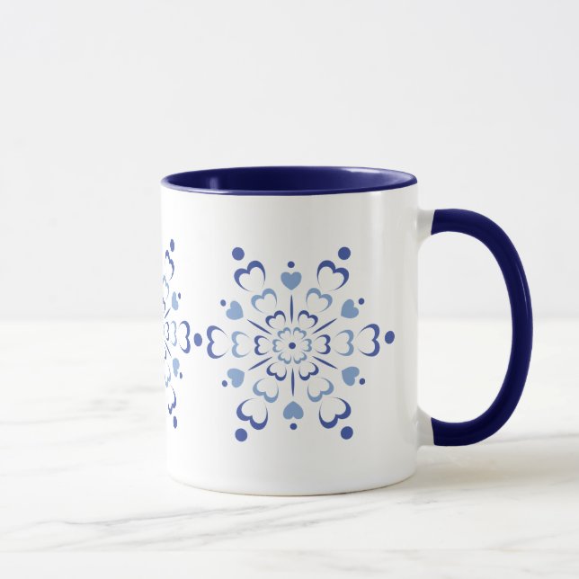 Snowy Heartburst Mug (Right)