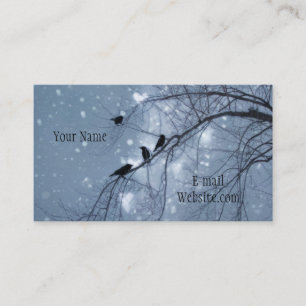 Snowy Hearts Business Card