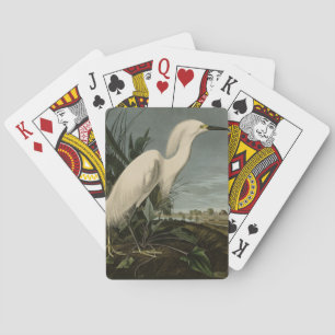 Snowy Heron (Egret) - Audubon's Birds of America Playing Cards