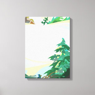 Snowy Hill Canvas Print
