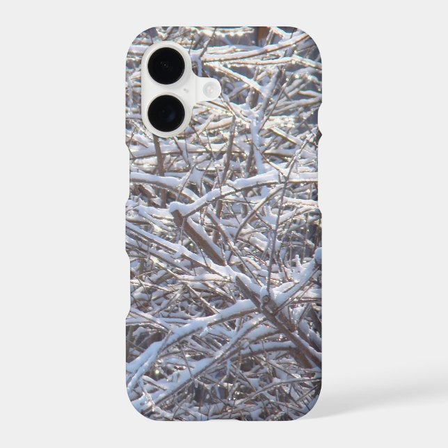 Snowy Ice Branches in Winter (Back)