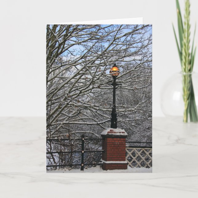 Snowy Lamp Card (Front)