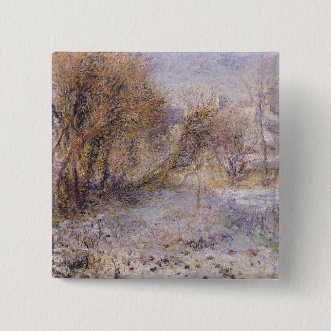 Snowy Landscape 15 Cm Square Badge (Front)