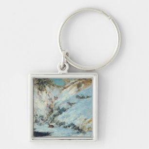Snowy Landscape, 1866 Key Ring