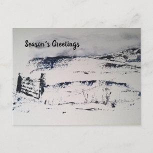 Snowy Landscape Christmas scene Christmas card