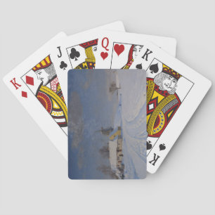 Snowy Landscape in Winter (by H.A. Brendekilde) Playing Cards