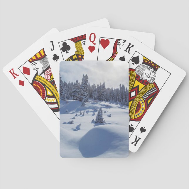 Snowy Landscape Playing Cards (Back)