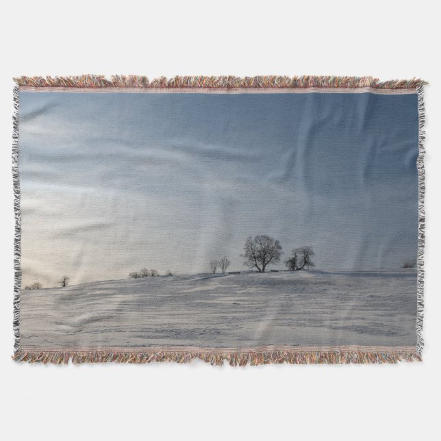 Snowy landscape    throw blanket (Front)