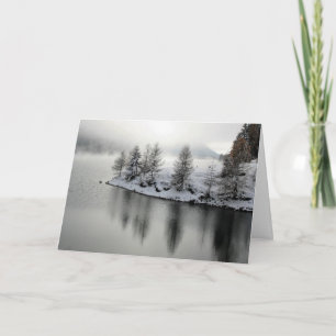 Snowy Landscape Winter Seasons Greetings Card