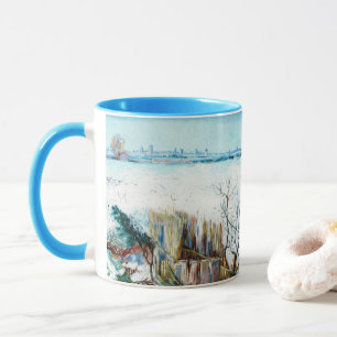 Snowy Landscape with Arles by Vincent van Gogh Mug