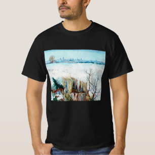Snowy Landscape with Arles by Vincent van Gogh T-Shirt
