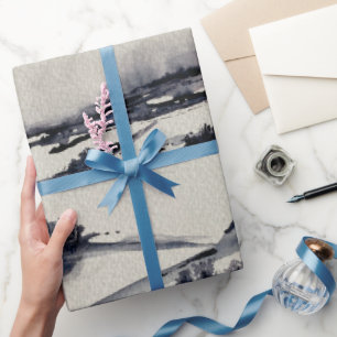 Snowy Landscape     Wrapping Paper