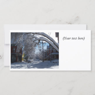 Snowy Lane photo card