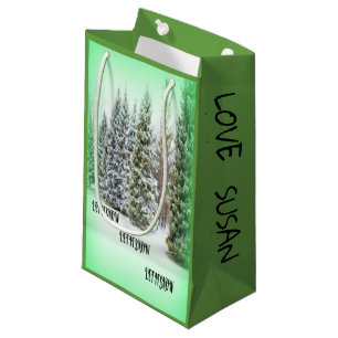 Snowy Magic Winter Celebration Small Gift Bag