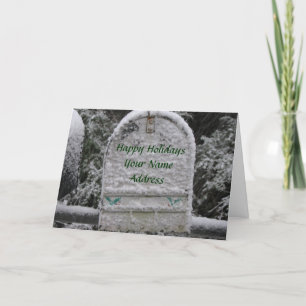 Snowy Mailbox Holiday Card