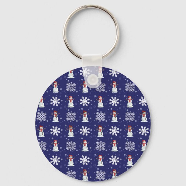 Snowy Men Key Ring (Front)