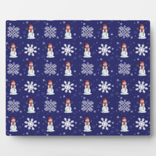 Snowy Men Plaque