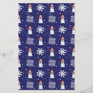 Snowy Men Stationery