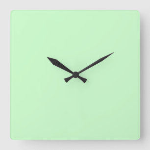 Snowy Mint Green Wall Clock