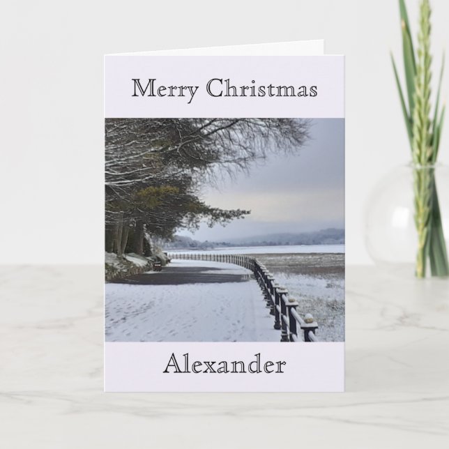 Snowy Morning Christmas Card (Front)