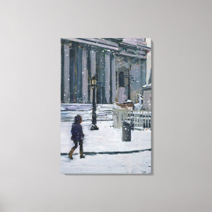 Snowy morning St. Paul's Cathedral 2009 Canvas Print
