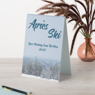 Snowy Mountain Forest Apres Ski Wedding Event