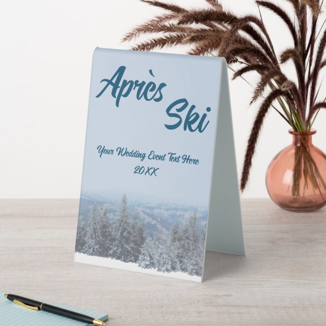 Snowy Mountain Forest Apres Ski Wedding Event (In SItu (Table))