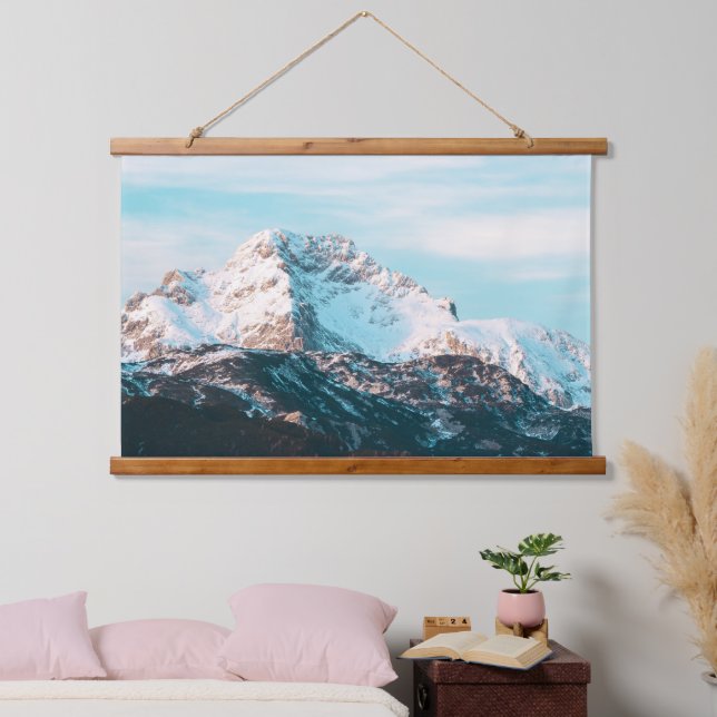 Snowy mountain hanging tapestry (Bedroom)