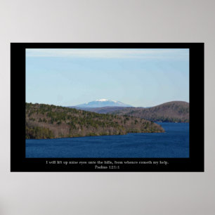 Snowy Mountain, " I will lift up my eyes" poster