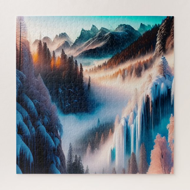 Snowy Mountain Jigsaw Puzzle (Vertical)