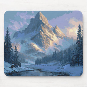 Snowy Mountain Mouse Mat