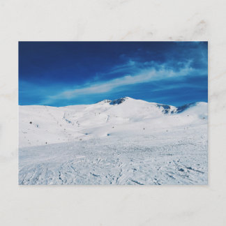 Snowy mountain Peaks Winter Landscape Scenic Postcard
