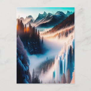 Snowy Mountain Postcard