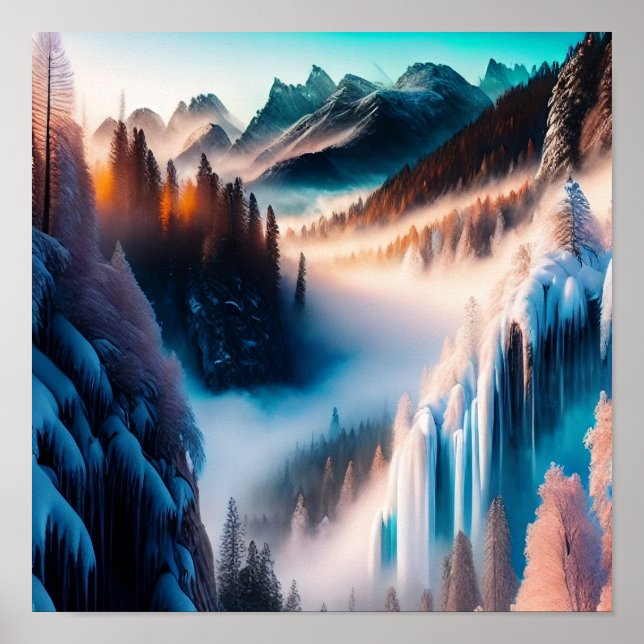 Snowy Mountain Poster (Front)