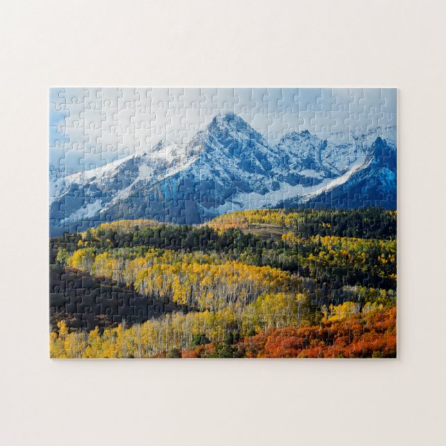 Snowy Mountain & Trees Jigsaw Puzzle (Horizontal)
