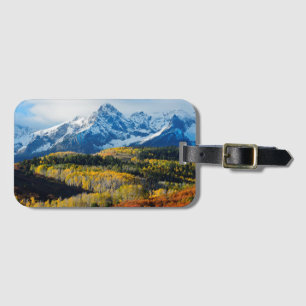 Snowy Mountain & Trees Luggage Tag